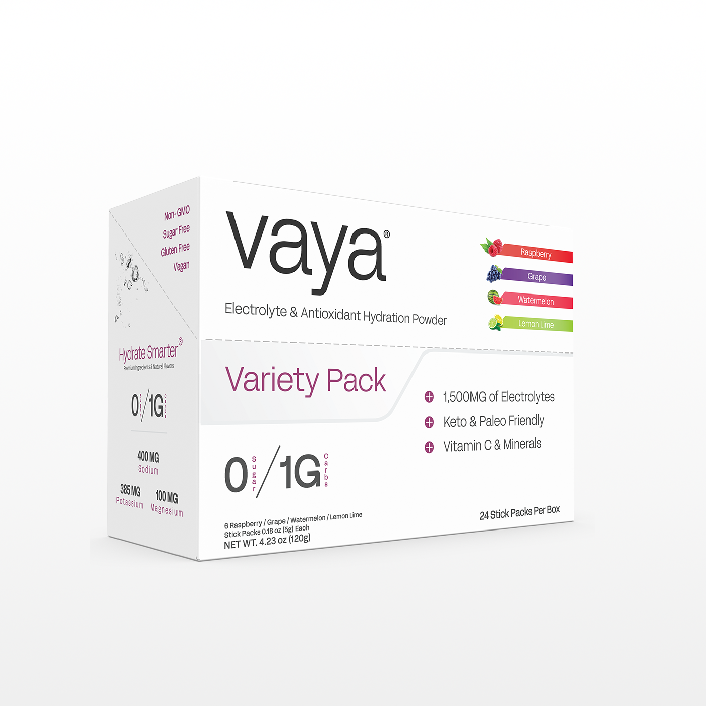 24 Pack - Sugar Free Electrolyte Powder - Variety Pack