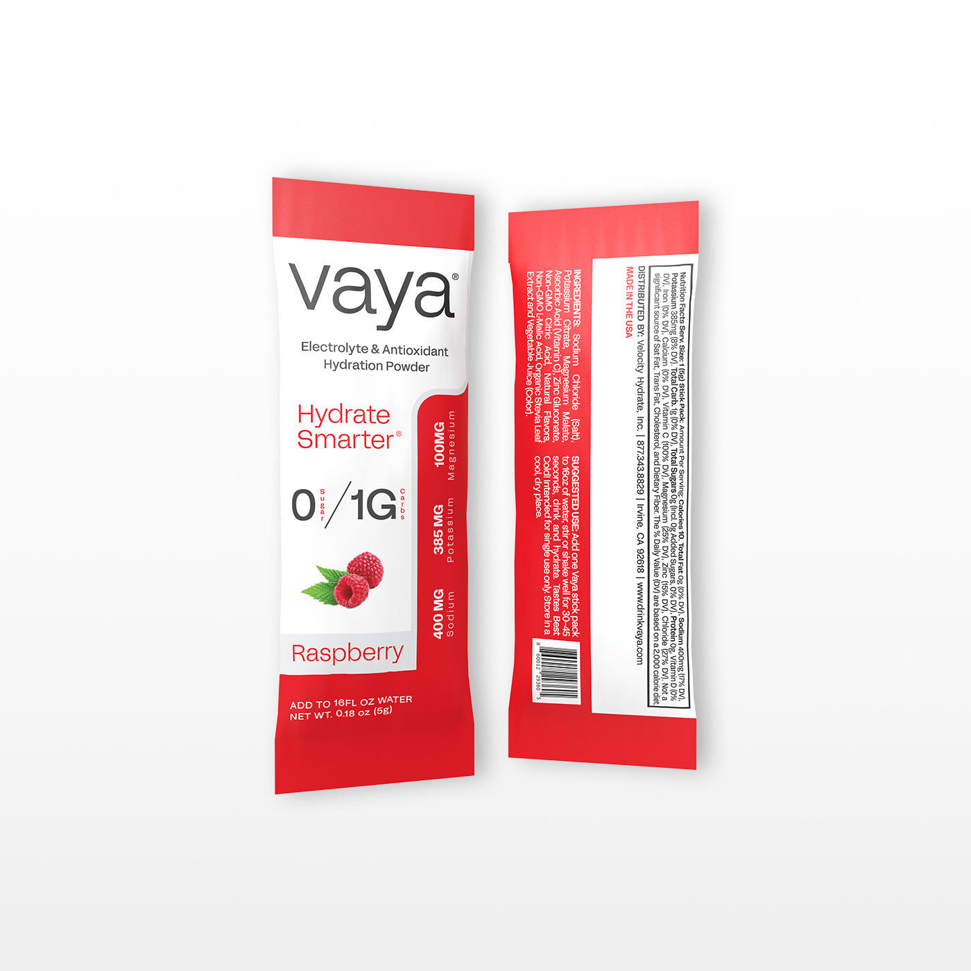 30 Pack | Sugar Free Raspberry Electrolyte Powder