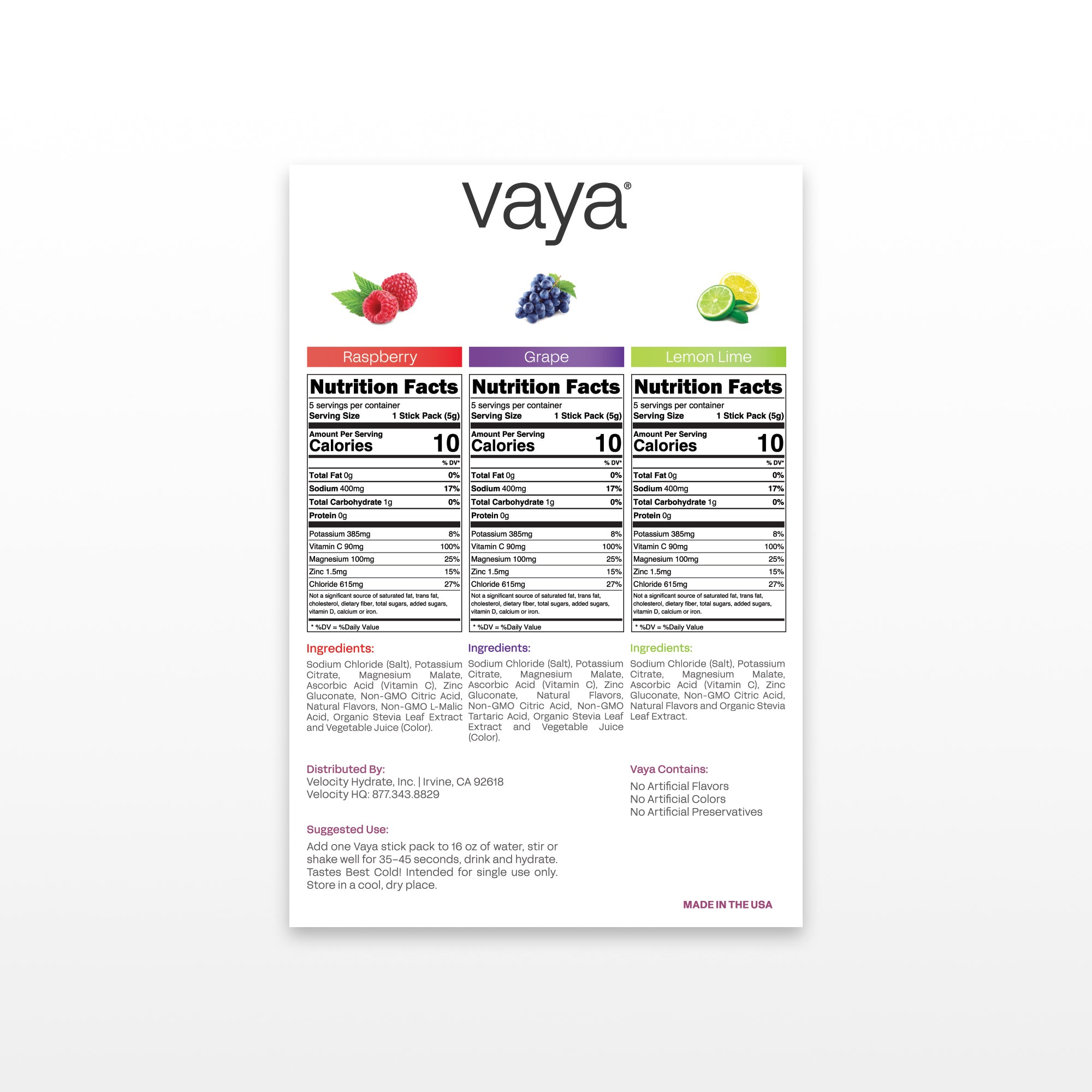 15 Pack | Sugar Free Electrolyte Powder | Sample Pack