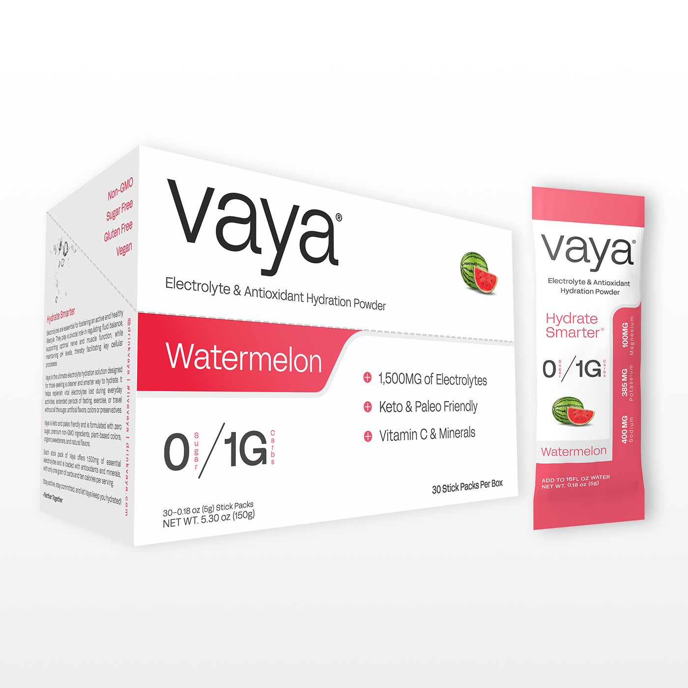 30 Pack | Sugar Free Watermelon Electrolyte Powder