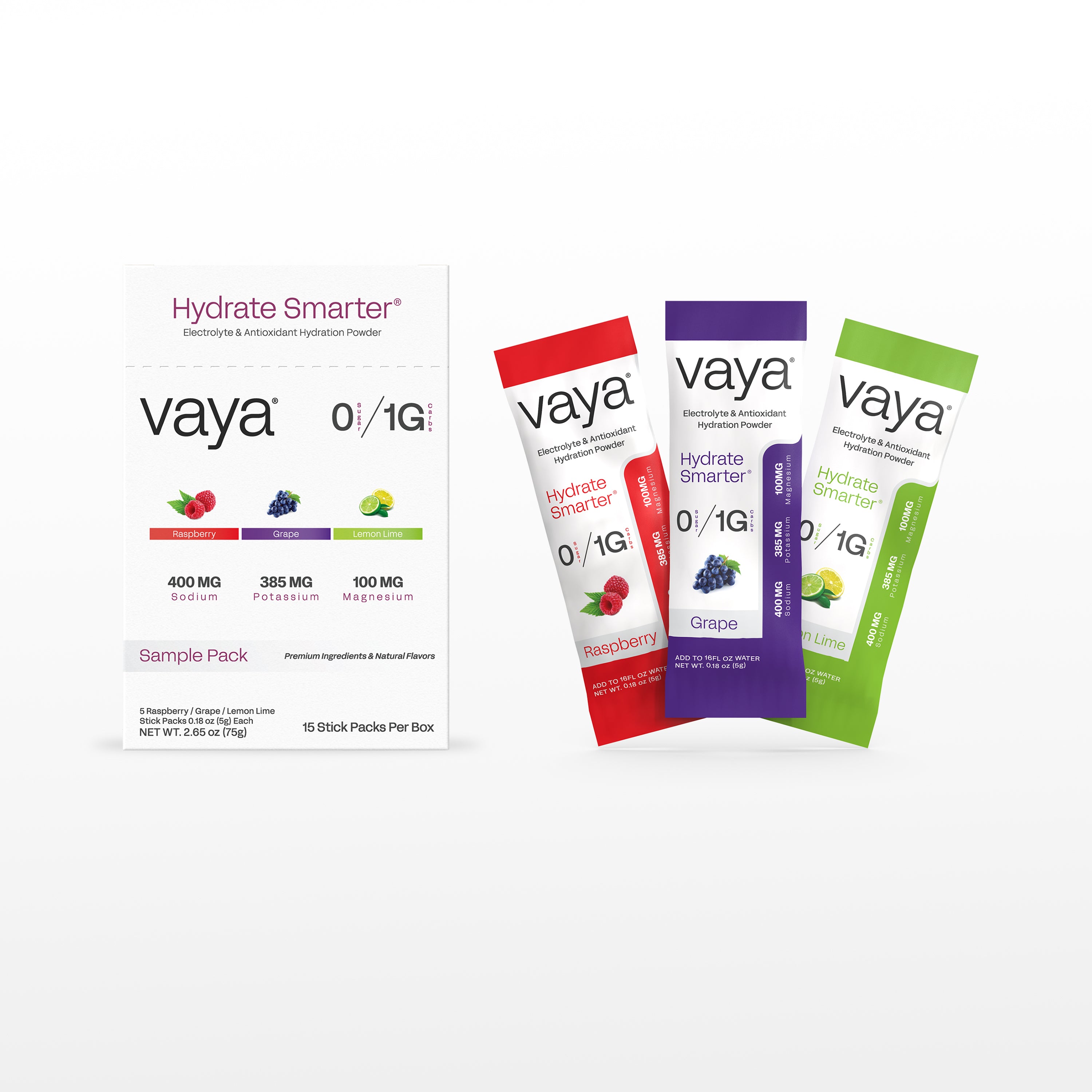 15 Pack | Sugar Free Electrolyte Powder | Sample Pack