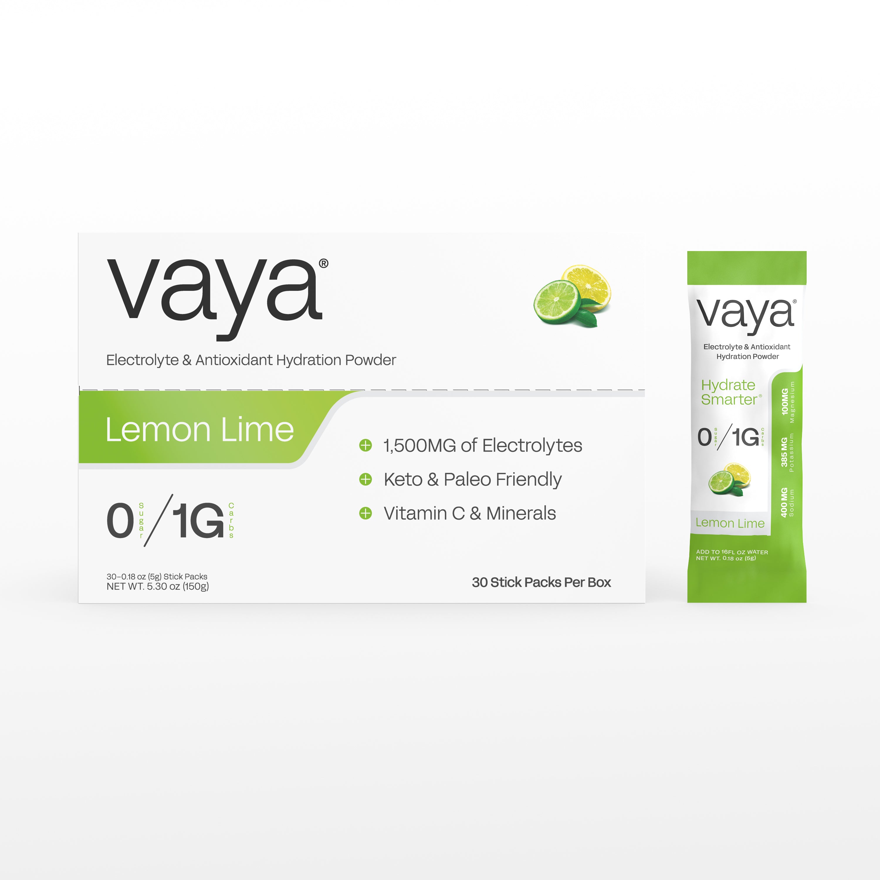 30 Pack | Sugar Free Lemon Lime Electrolyte Powder